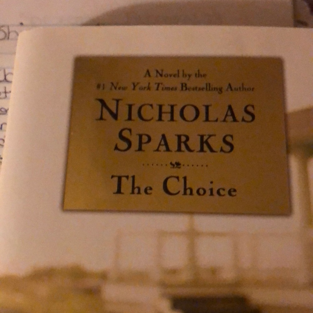 Nicholas Sparks book
